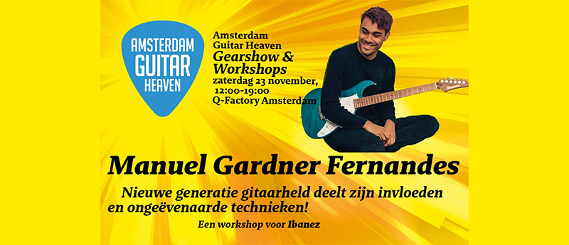 Manuel Gardner Fernandes komt naar Amsterdam Guitar Heaven